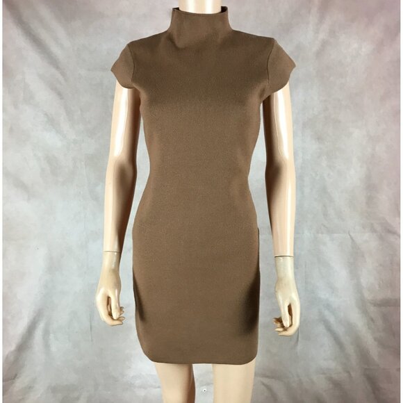 LINE + DOT Brown Sweater Dress Mini Size MEDIUM - Picture 4 of 7